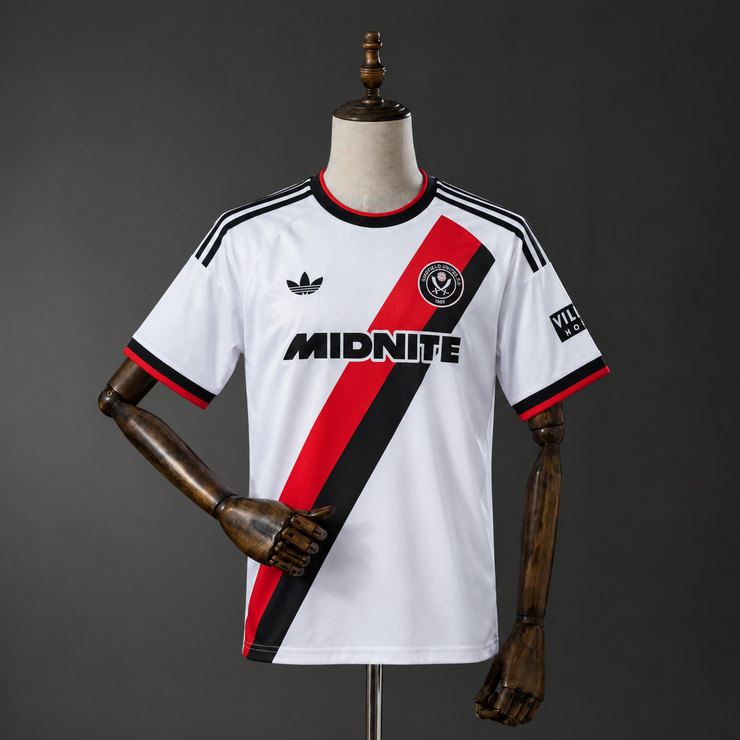 Sheffield United 2026/27 Bortatröja Herr Vit Fotbollströja