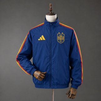 Spanien 2026 VM Hemma Anthemjacka Herr Marinblå Röd och Gul