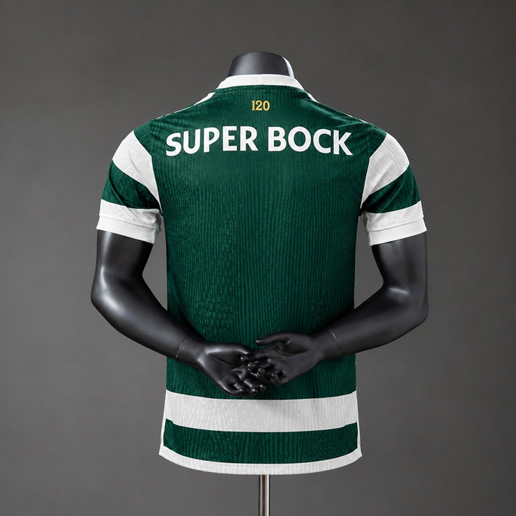 Sporting CP 2026/27 Hemmatröja Herr Spelarversion Grön och Vit Fotbollströja