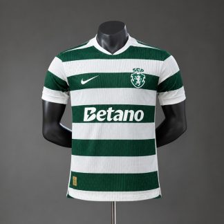 Sporting CP 2026/27 Hemmatröja Herr Spelarversion Grön och Vit Fotbollströja