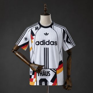 Tyskland 2026 OG Retro Fotbollströja Herr Vit och Svart