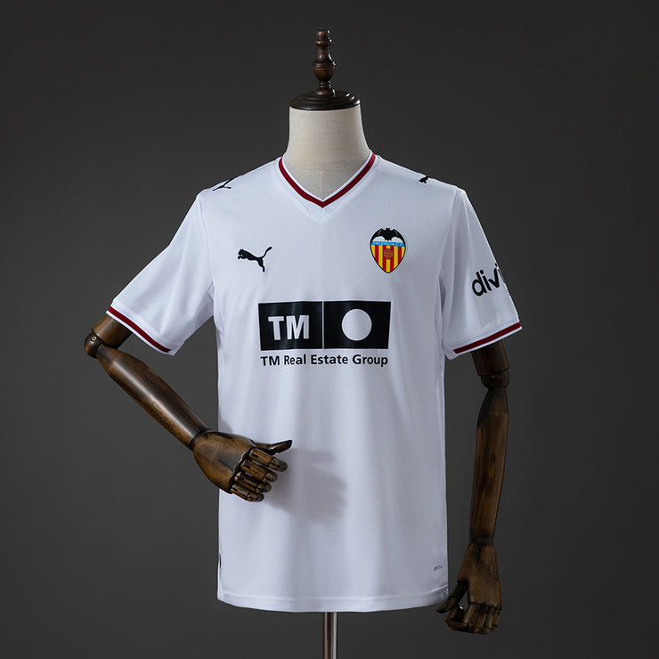 Valencia 2026/27 Hemmatröja Herr Vit Fotbollströja