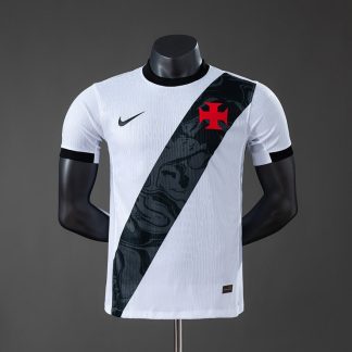 Vasco da Gama 2026/27 Bortatröja Spelarversion Herr Vit och Svart Fotbollströja