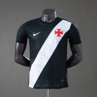 Vasco da Gama 2026/27 Hemmatröja Spelarversion Herr Svart och Vit Fotbollströja