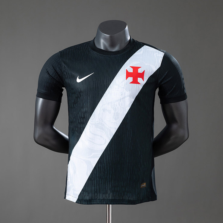 Vasco da Gama 2026/27 Hemmatröja Spelarversion Herr Svart och Vit Fotbollströja